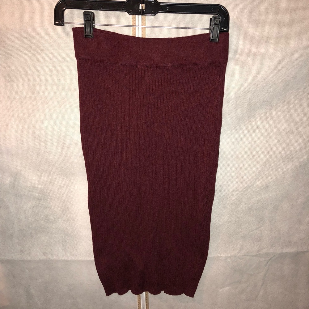 Maroon skirt